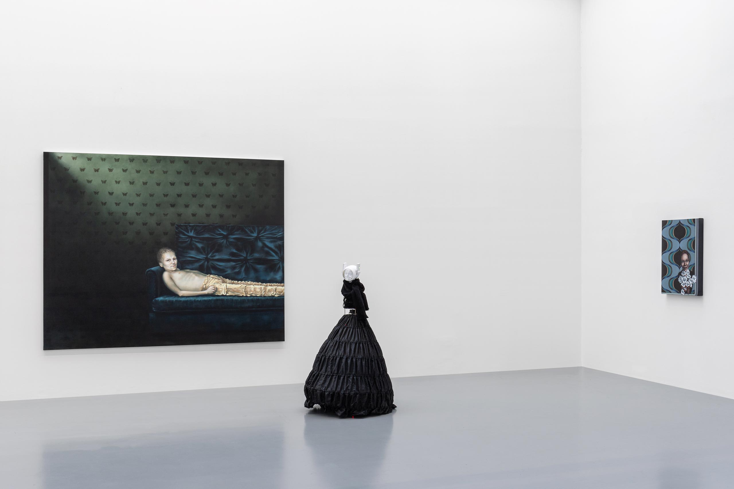 Visit to the exhibition “Margherita Manzelli. Le signorine”, curated by Stefano Collicelli Cagol, Centro per l’arte contemporanea Luigi Pecci, Prato, 2025. Picture by: Alessandro Saletta, Agnese Bedini – DSL Studio