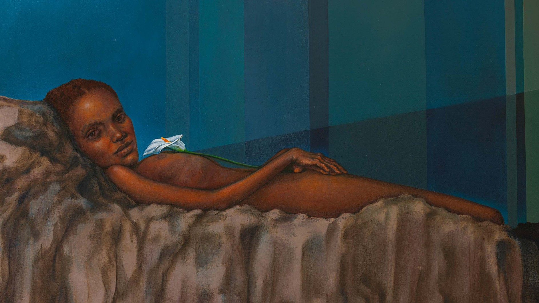 Margherita Manzelli, Senza fine, 2023. Olio su tela,  200 × 300 cm (78 ¾_ × 118 ⅛_). Photo © Roberto Marossi. Courtesy of the Artist & greengrassi, London
