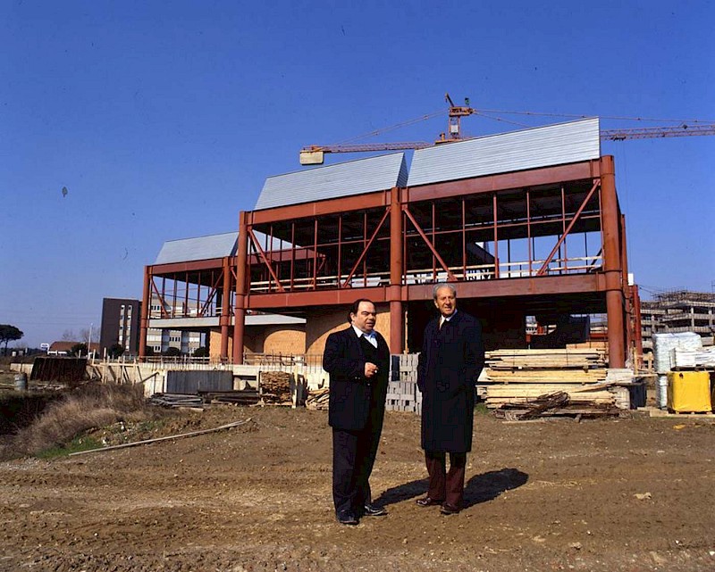 Enrico Pecci with Amnon Barzel, 1988