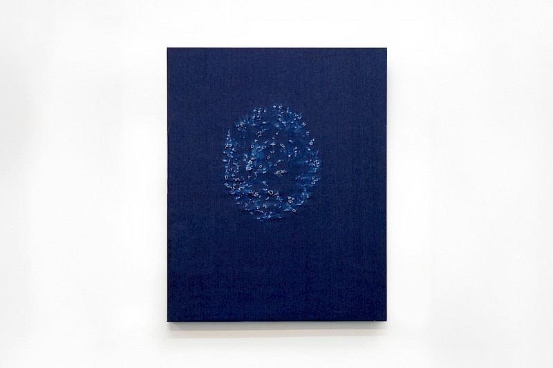 Sylive Fleury, Concetto Spaziale Jeans, 1992