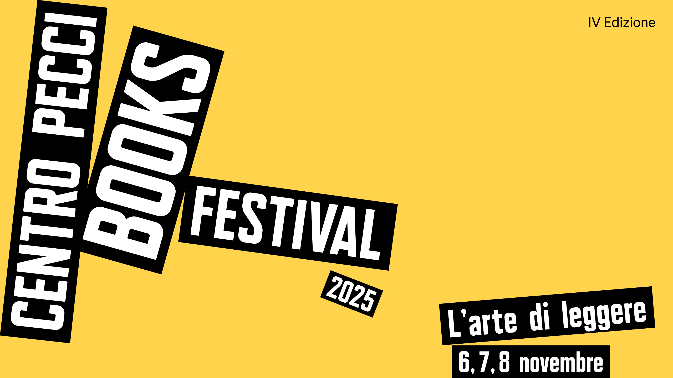 Centro Pecci Books Festival 2025 - IV Edizione