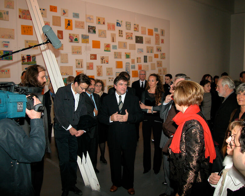 Daniel Soutif, opening della mostra di Wim Delvoye "Fabrica" (1 novembre 2003 - 6 gennaio 2004)