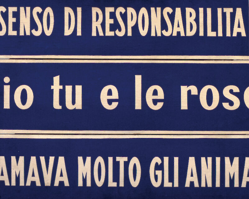 Ketty La Rocca, Segnaletiche (Io tu e le rose), 1968-69. Dettaglio