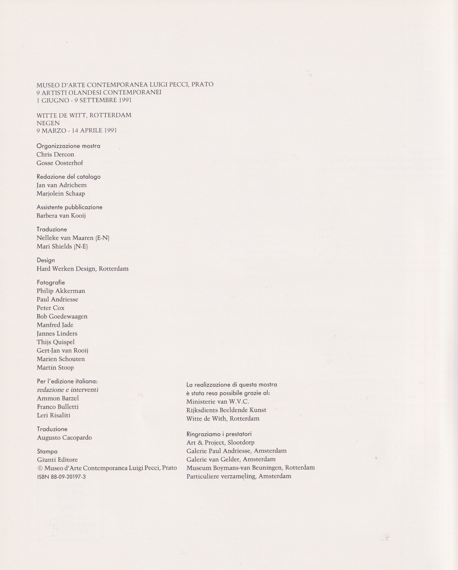 9 artisti olandesi p. 1