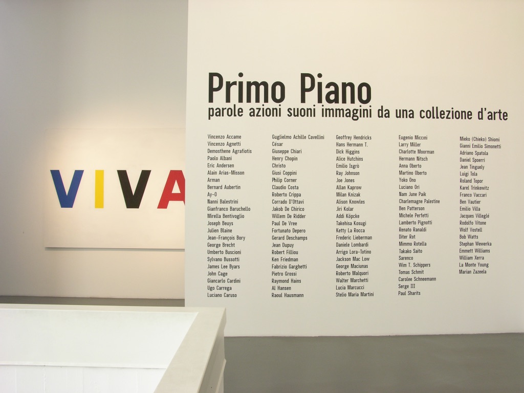 Primo Piano. Parole, azioni, suoni, immagini da una collezione d'arte, fotografie di allestimento, 2006