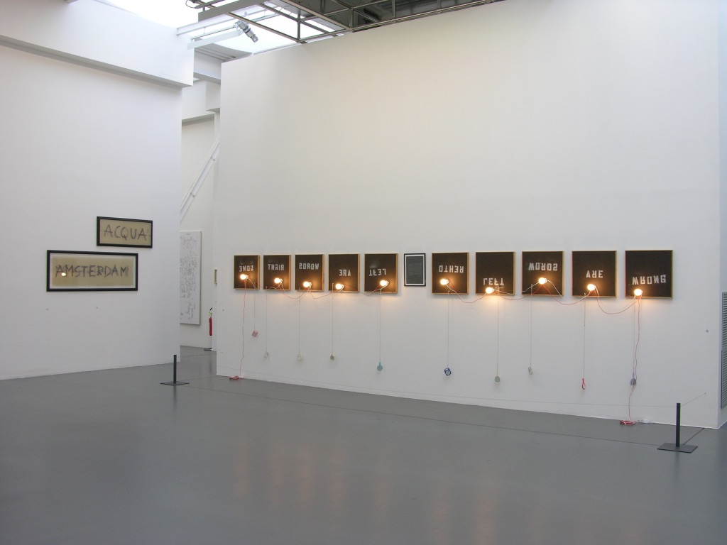 Primo Piano. Parole, azioni, suoni, immagini da una collezione d'arte, fotografie di allestimento, 2006