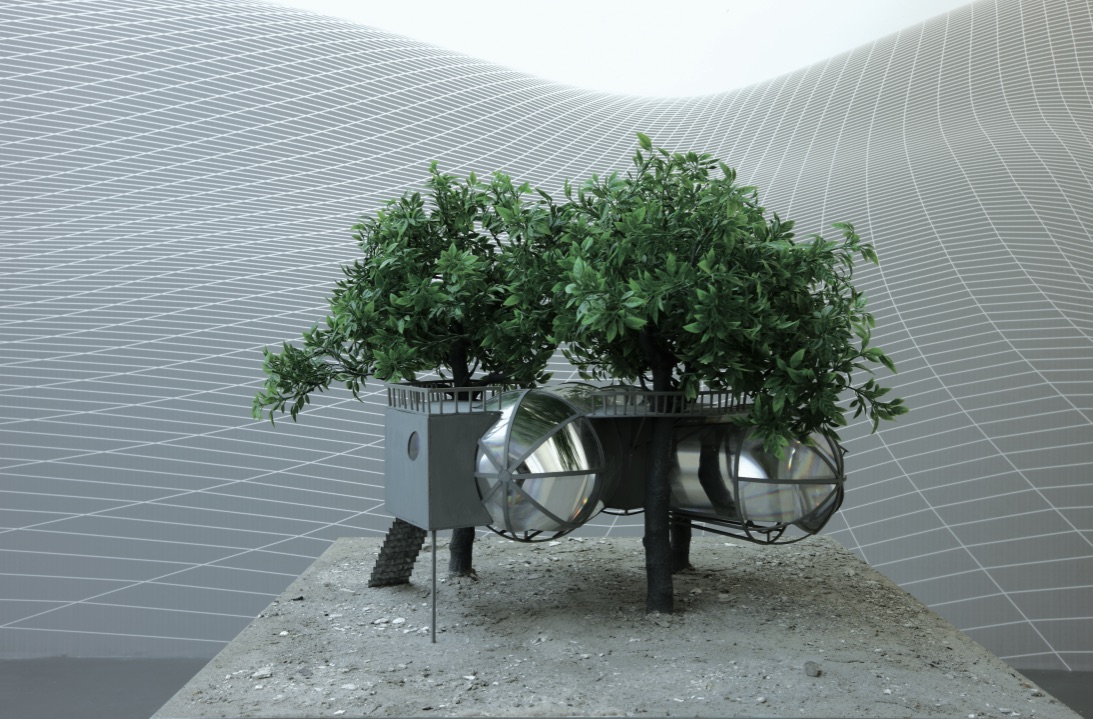 Loris Cecchini. Dotsandloops, fotografie di allestimento, 2009