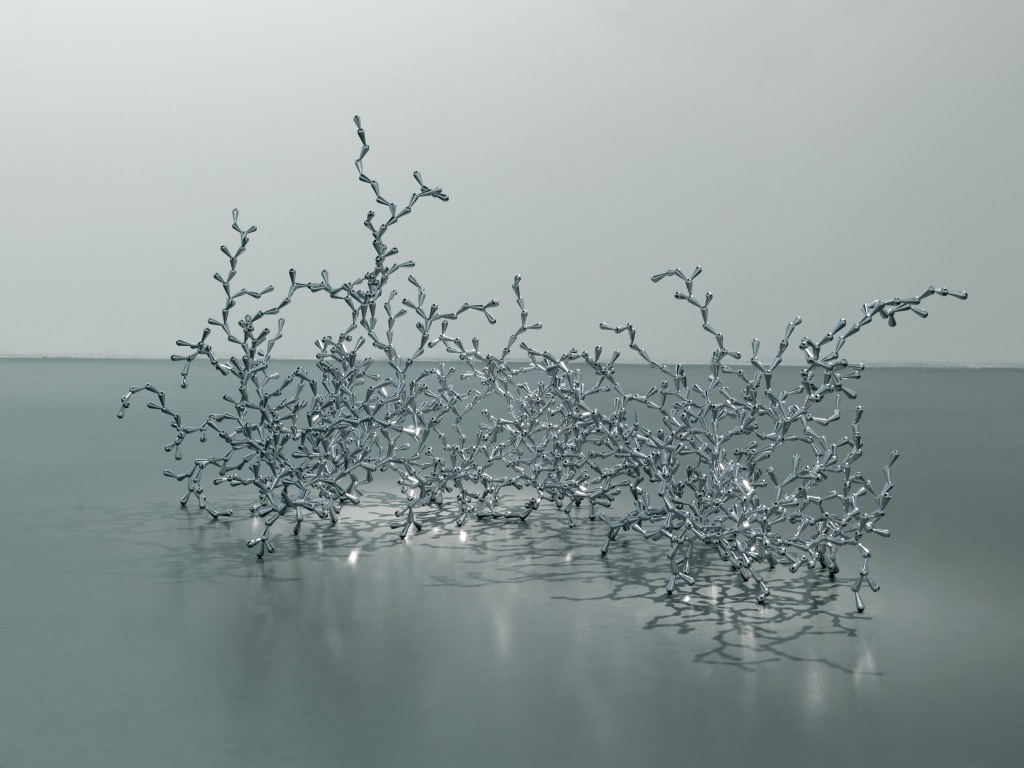 Loris Cecchini. Dotsandloops, fotografie di allestimento, 2009