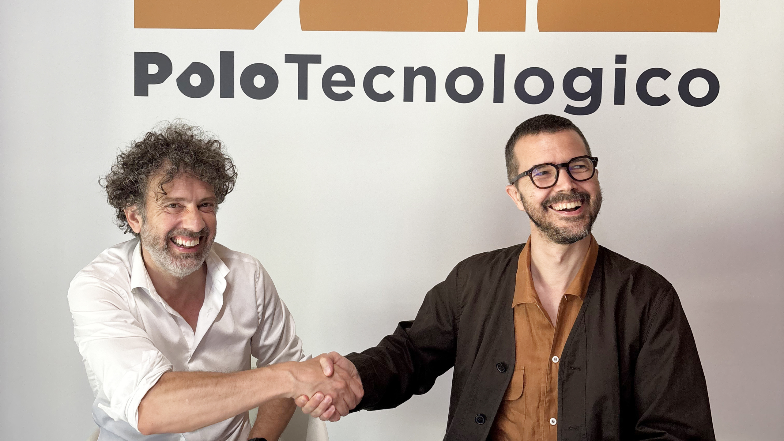 Andrea Di Benedetto, Presidente del Polo Tecnologico di Navacchio e Stefano Collicelli Cagol, Direttore Generale del Centro Pecci