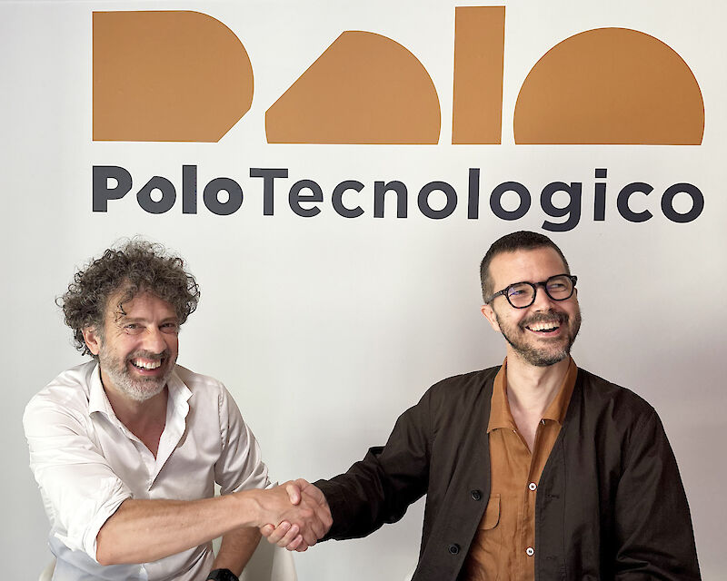 Andrea Di Benedetto, Presidente del Polo Tecnologico di Navacchio e Stefano Collicelli Cagol, Direttore Generale del Centro Pecci