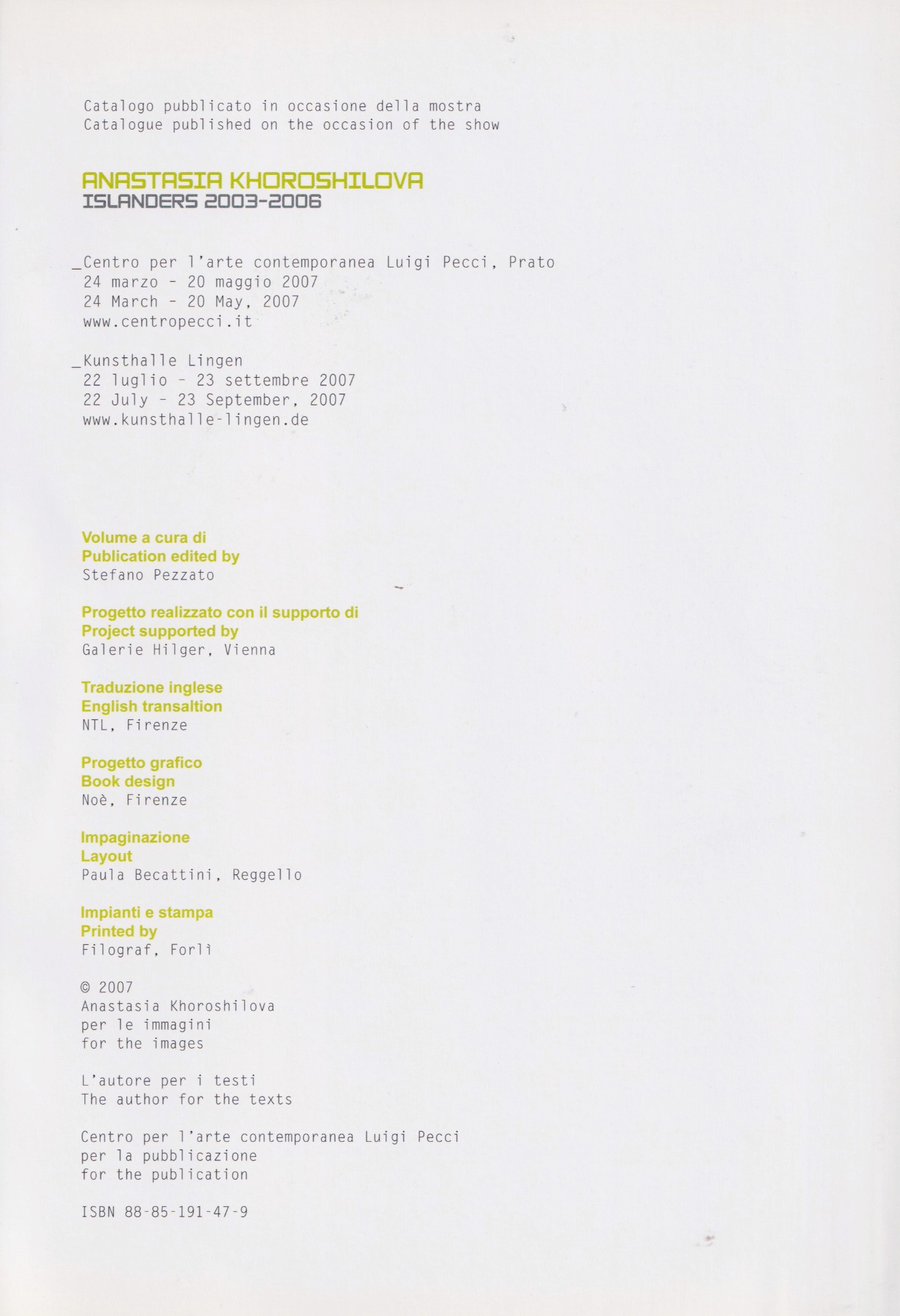 colophon