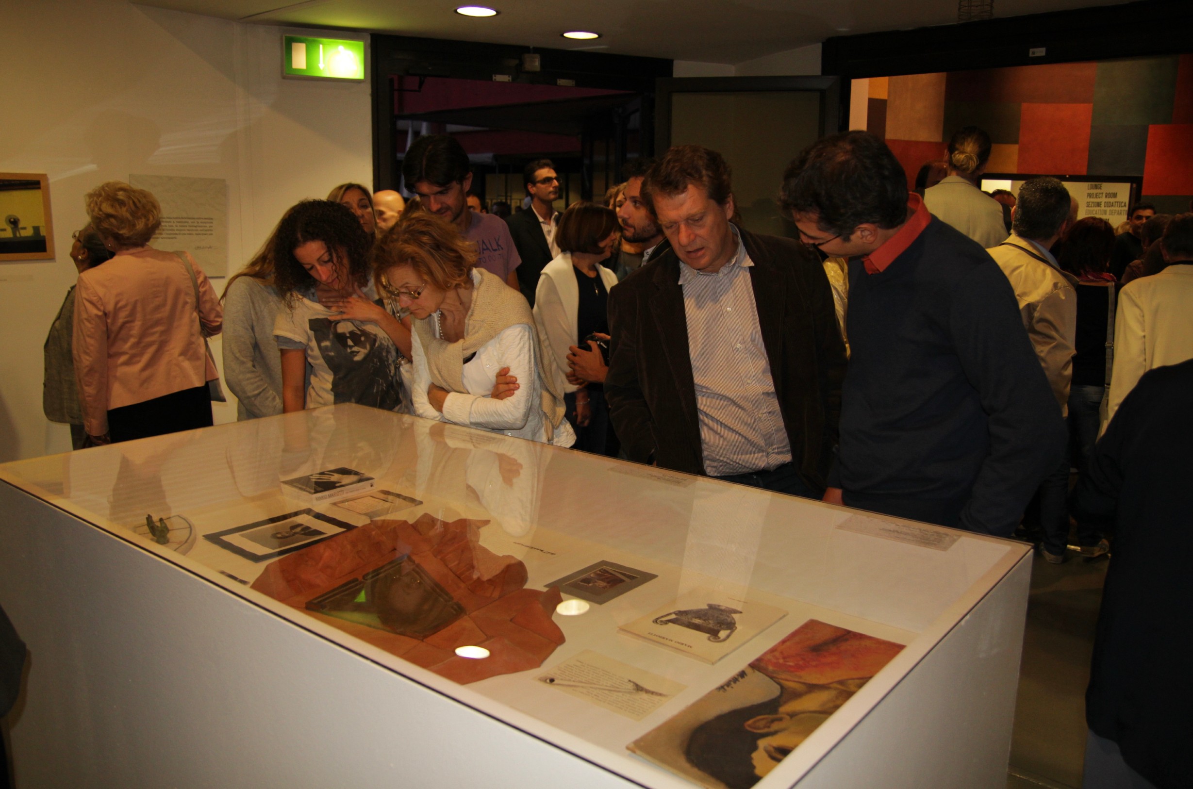 Mario Mariotti, fotografia dell'inaugurazione della mostra, 10 ottobre 2011