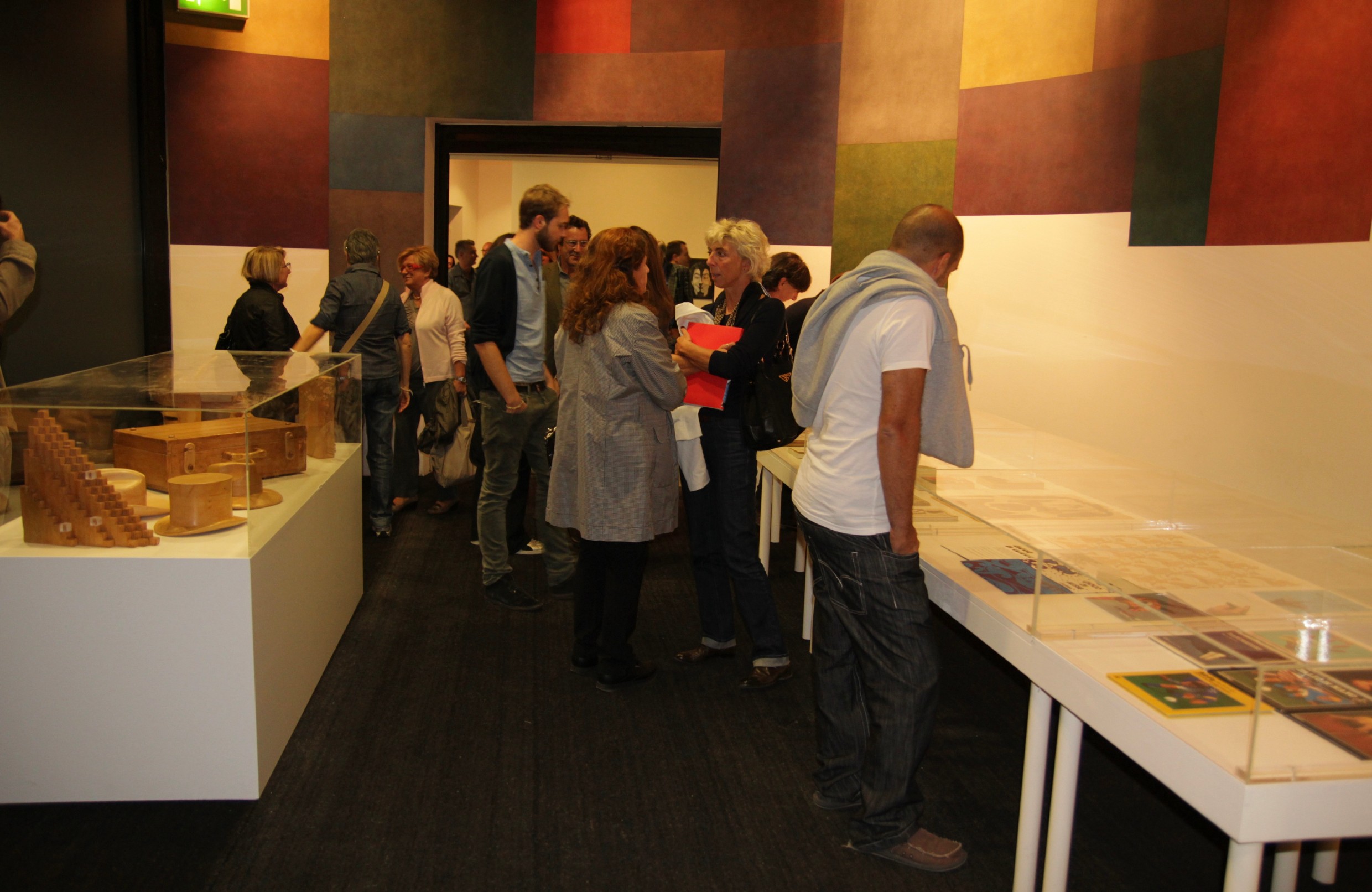 Mario Mariotti, fotografia dell'inaugurazione della mostra, 10 ottobre 2011