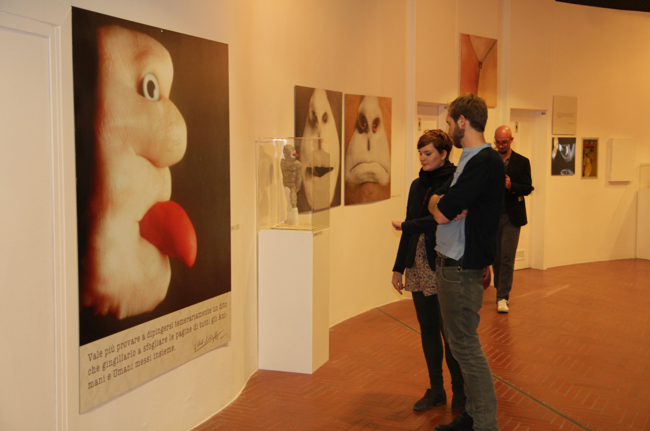 Mario Mariotti, fotografia dell'inaugurazione della mostra, 10 ottobre 2011