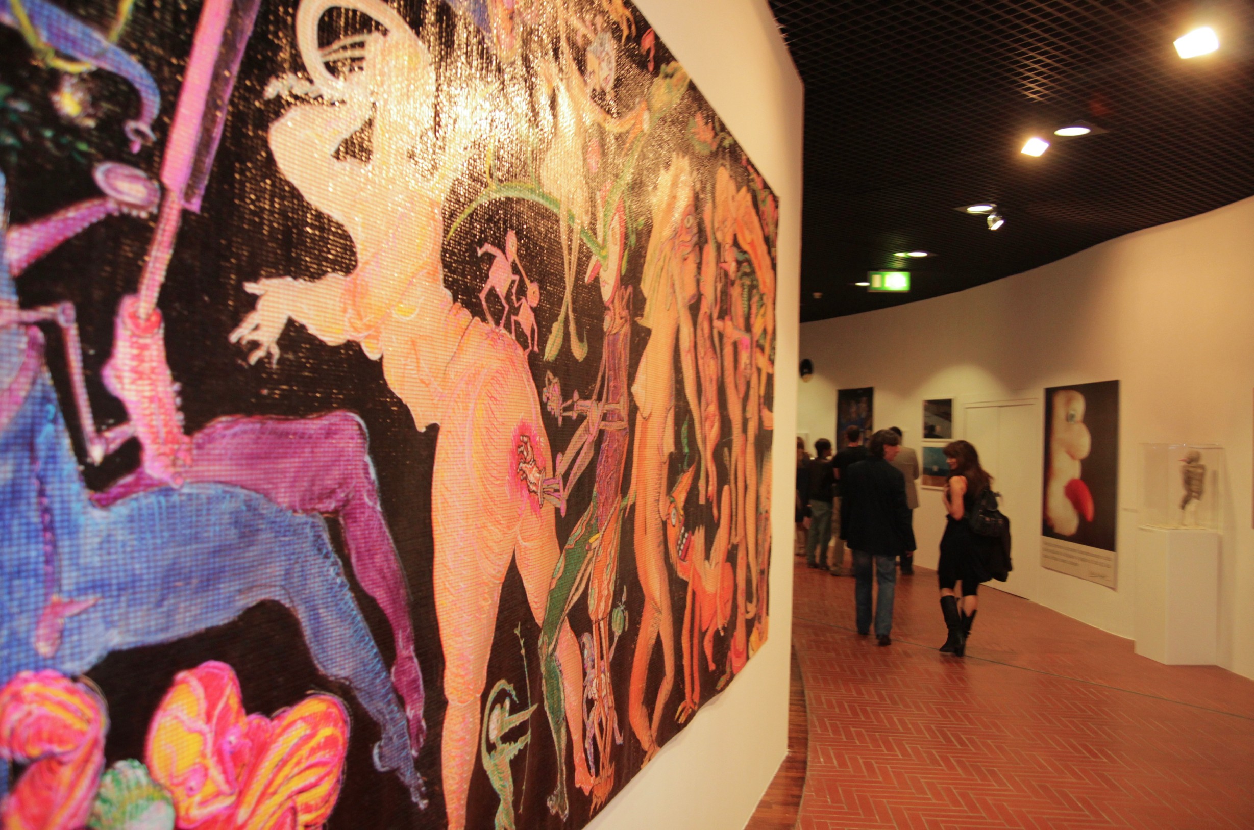 Mario Mariotti, fotografia dell'inaugurazione della mostra, 10 ottobre 2011